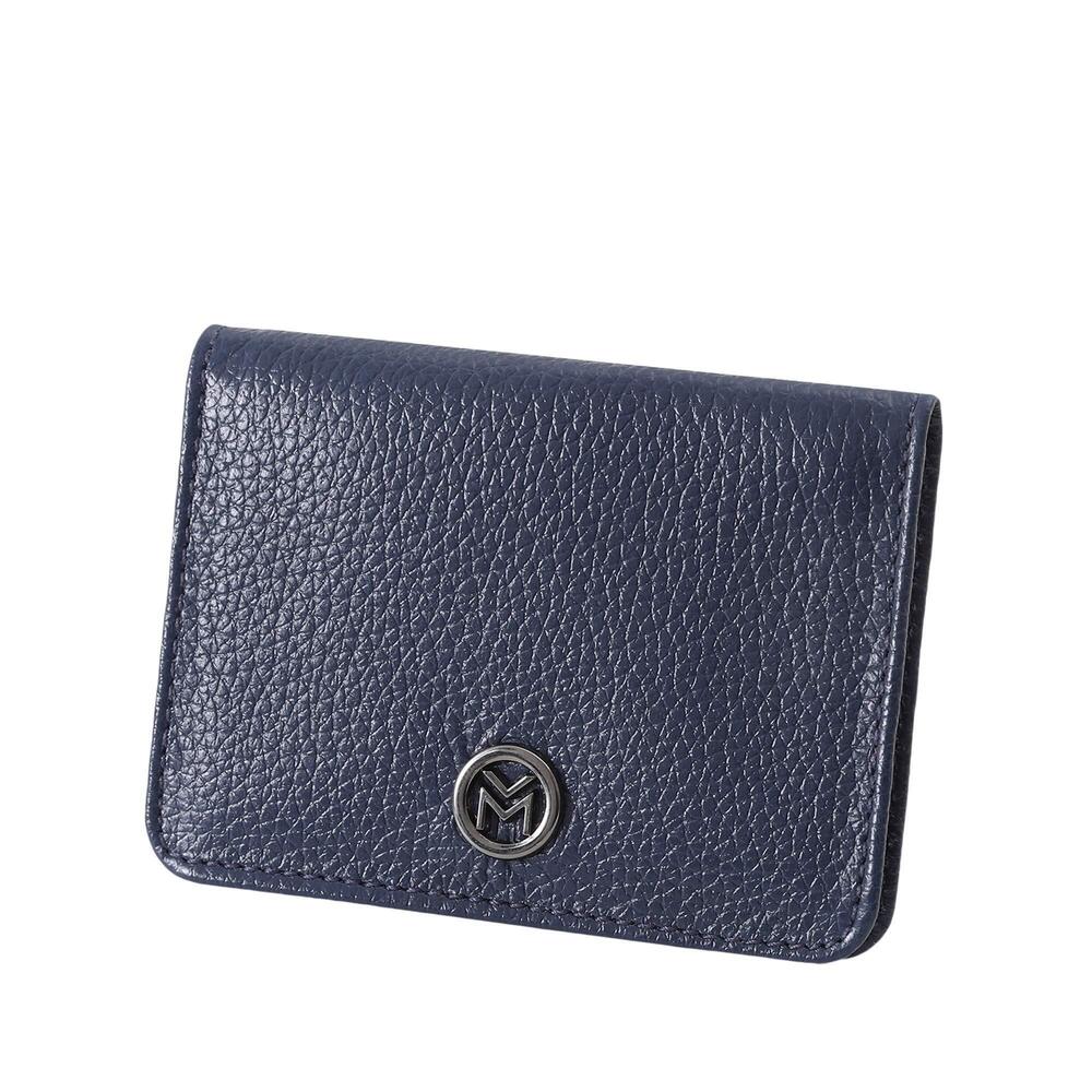 3414 Wallet Leather Slim Mariart Elegant Card Credit 554C Navy Blue